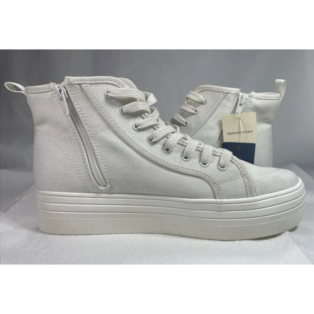 Universal Thread White Platform Sneakers Size 10 NWT